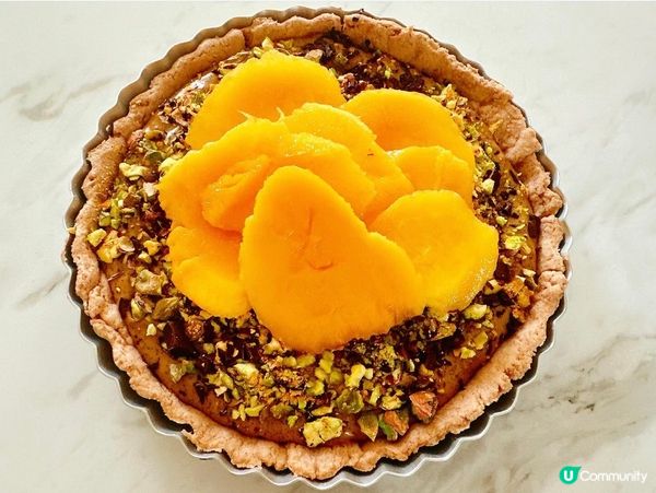 自家製開心果黑朱古力伯爵茶撻