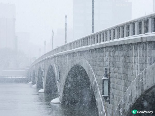 雪國浪漫！萬代橋雪景絕美！❄️🌉