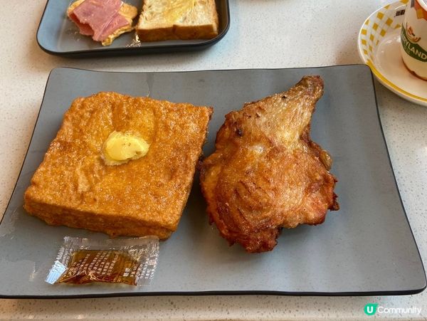 炸雞髀西多士下午茶餐