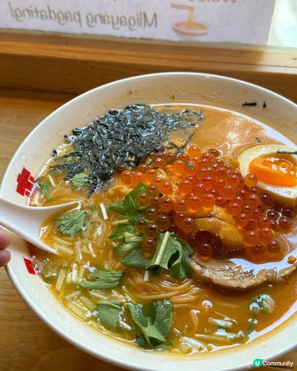 🇭🇰必食海膽三文魚籽拉麵😍😍