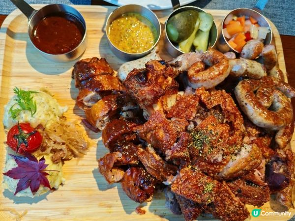 德國豬手，德國香腸拼盤·皮脆肉嫩多汁·口感豐富美味