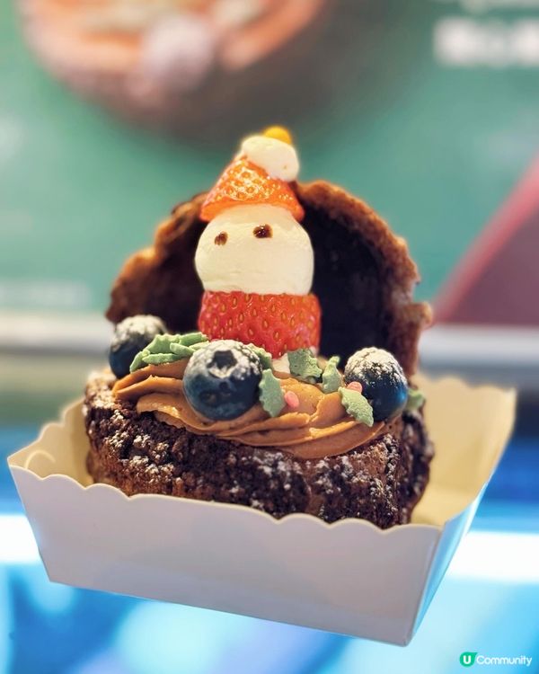 西樹泡芙聖誕限定🎅🏻榛子味聖誕老人造型超正😋