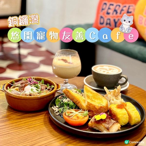 銅鑼灣•悠閑寵物友善Cafe