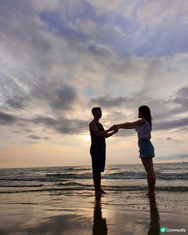 海河灣黃昏美境（天空之鏡）