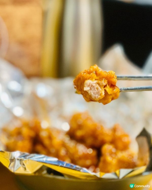 必食外脆內嫩既甜辣無骨炸雞🍗💕