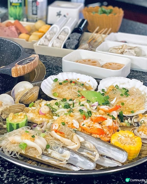 超勁抵‼️任食雞煲、邊爐、牛頸脊同海鮮拼盤都只係二百零蚊位‼️