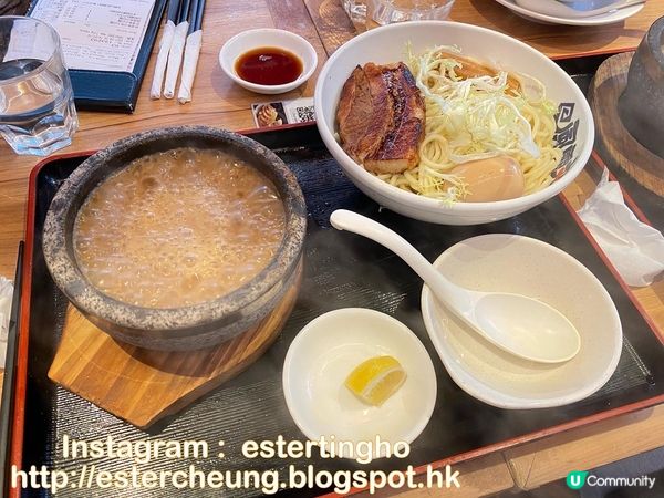 熱騰騰🔥超濃厚🍜石燒豚骨魚介沾麵