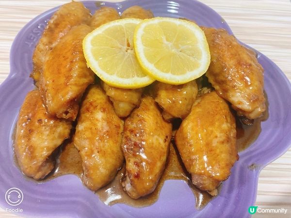 港式檸檬🍋茶雞翼