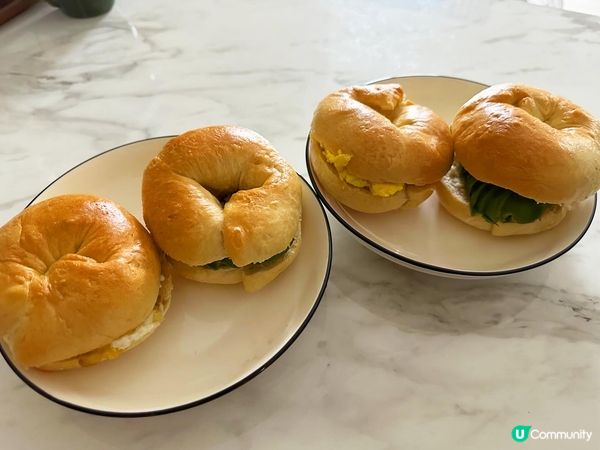 自家製bagel +牛油果/炒蛋