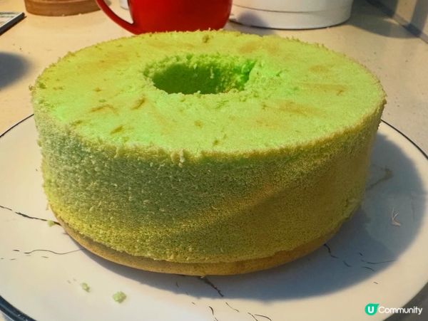 椰汁忌廉斑斕戚風蛋糕