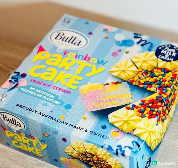 🎉Bulla 彩虹派對雪糕蛋糕🎂🎊