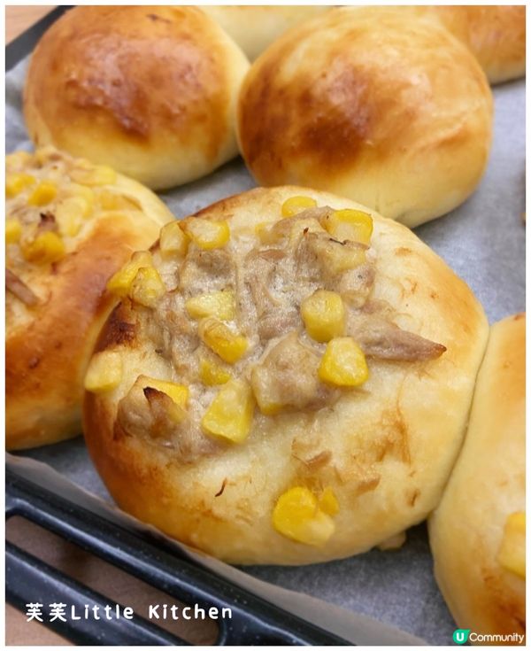 ［親子烘焙] 自製蟹柳包 吞拿魚包