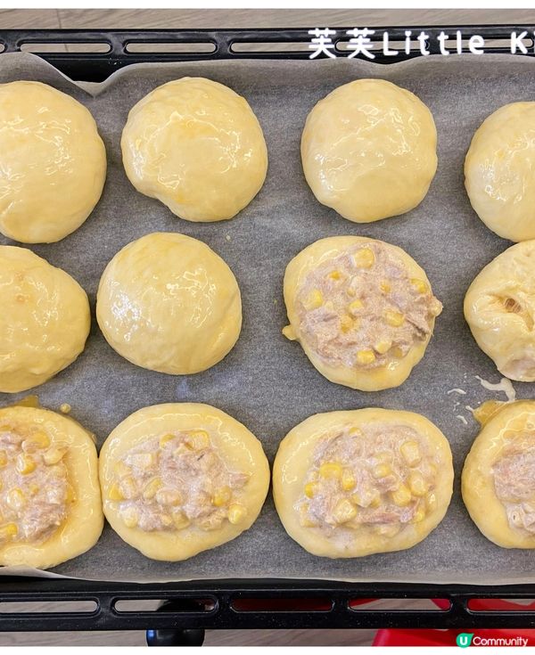 ［親子烘焙] 自製蟹柳包 吞拿魚包