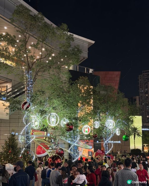 深圳灣萬象城聖誕打卡！🎄✨ 金紅佈置超吸睛！