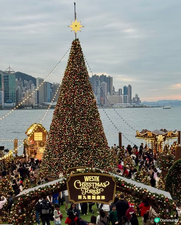 西九聖誕小鎮❄️！巨型聖誕樹超靚🤩！