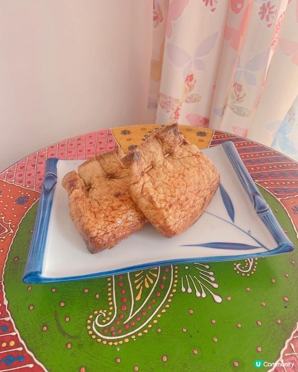 「油揚」又名油炸腐皮，是日本傳統小食🥢，今日用嚟油掦醬油流心...