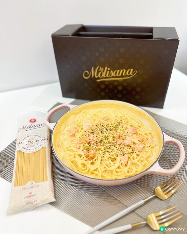 🧀芝士白汁煙三文魚意粉🍝