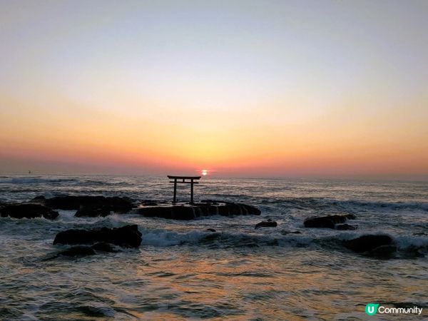 神磯鳥居 海上日出🎥靚景📸震憾！