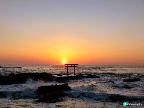 神磯鳥居 海上日出🎥靚景📸震憾！