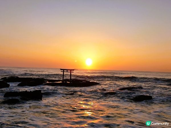 神磯鳥居 海上日出🎥靚景📸震憾！