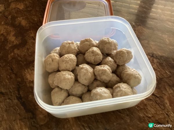 自家制雞髀肉丸作湯麫🍗🍡🍜