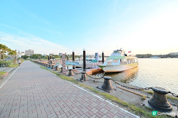 台南安平景點｜立驛國際安平遊港遊運河｜日落夕陽橘黃漸層｜天色漸暗迎來浪漫璀璨夜景！可愛白鷺鷥伴遊~台南景點推薦