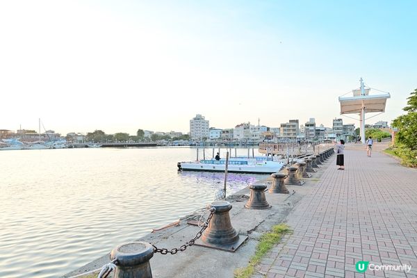 台南安平景點｜立驛國際安平遊港遊運河｜日落夕陽橘黃漸層｜天色漸暗迎來浪漫璀璨夜景！可愛白鷺鷥伴遊~台南景點推薦