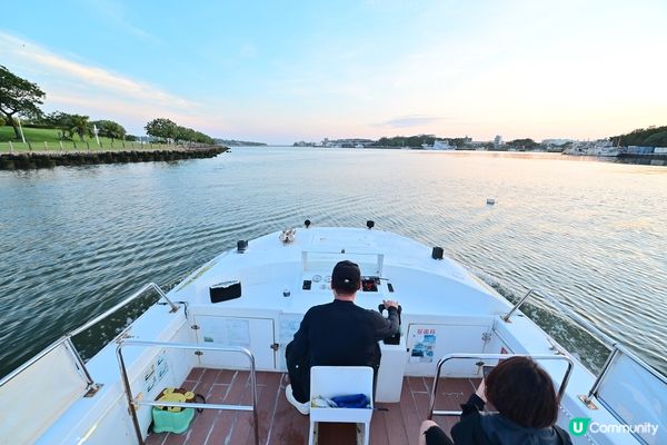 台南安平景點｜立驛國際安平遊港遊運河｜日落夕陽橘黃漸層｜天色漸暗迎來浪漫璀璨夜景！可愛白鷺鷥伴遊~台南景點推薦