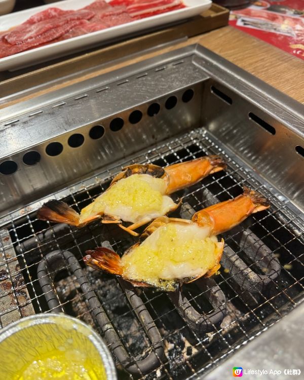 人氣一人燒肉 🦐 限定醬油味虎蝦配韓式拌飯