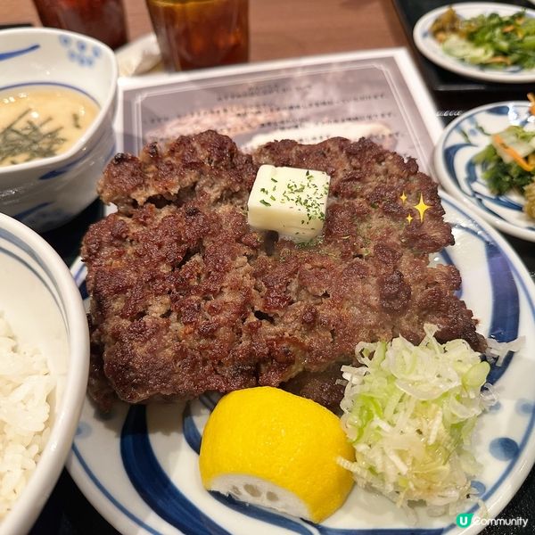 日本近期話題牛舌漢堡扒