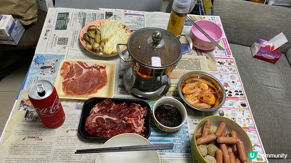 天氣寒冷得8度，最適宜打邊爐，我同細佬2人食，料太多食唔晒要...