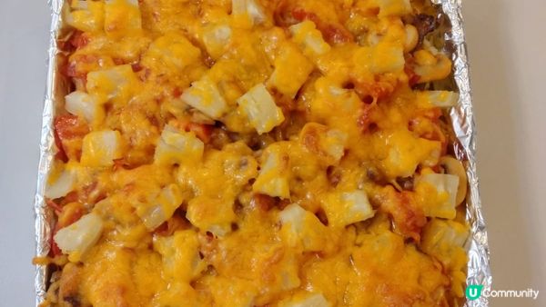 鮮茄菠蘿焗豬扒飯