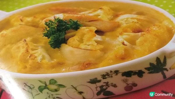 芝士雞肉焗菜花