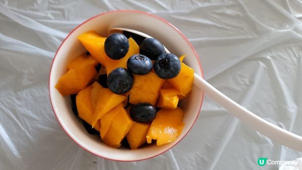 自家製 - 芒果藍莓涼粉😋😋