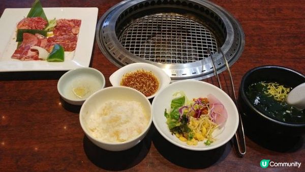 沖繩燒肉推薦︱￥2000黑毛和牛﹑牛舌﹑排骨肉午餐定食+自助...