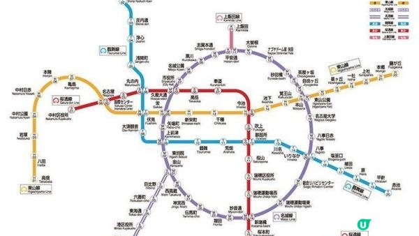 名古屋市內交通及付費方式