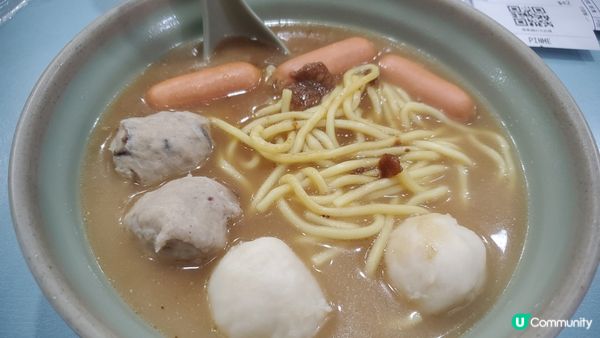 今日6時放工自己在富昌商場晚餐車仔麵一碗😋，媽爸有得飲