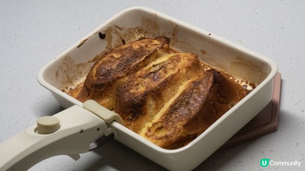 簡易甜品：麵包布甸