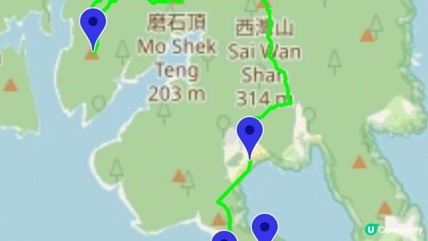 《西貢西灣亭至東壩行山篇》螭蟝石頂、西灣山、浪茄灣、標尖角觀景台