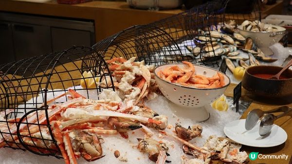 海鮮自助餐。凱悅酒店咖啡廳