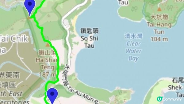 《清水灣道大坳門至布袋澳行山篇》釣魚翁、釣魚翁郊遊徑、大赤沙