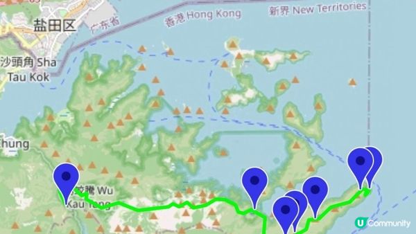 《黃竹角咀至烏蛟騰行山篇》鬼手、煙肉岩、紅石門灣、迷椏走廊、