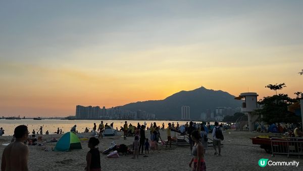 日出、日落、沙灘玩水