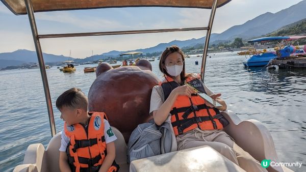 大埔大尾篤，元朗釣蝦池內泡泡池及大埔石灘