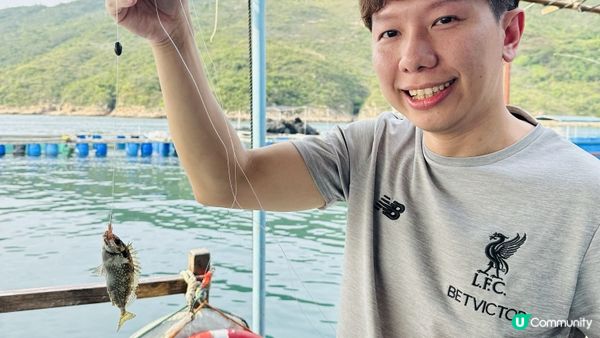 【西貢釣魚】超抵玩！$150包來回船票及滘西灣魚排入場券｜魚排內外釣魚。欣賞日落美景｜釣魚新手初體驗