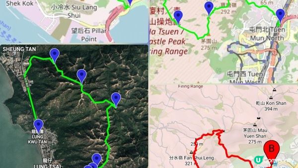 《屯門良景邨至龍鼓灘行山篇》五渡水、月牙谷、青松紅壑、牛頭山、皇帝岩