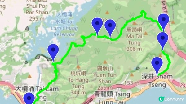 《屯門公路轉車站至深井行山篇》大欖涌水塘、大欖林道青龍頭段/清快塘段、清快塘(喜香農莊)