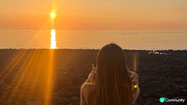 濟州島ufo Cafe門前停車位拍攝的日落，成間Cafe都好...