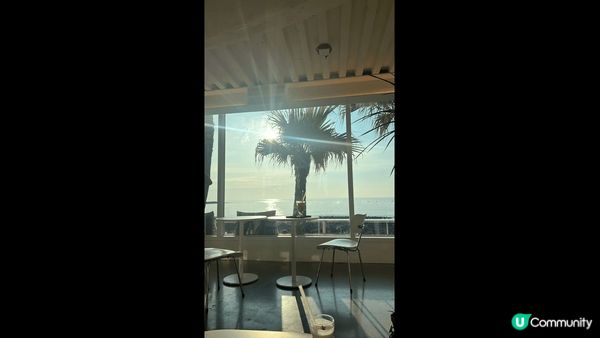 濟州島ufo Cafe門前停車位拍攝的日落，成間Cafe都好...