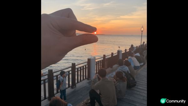 台灣漁人碼頭日落